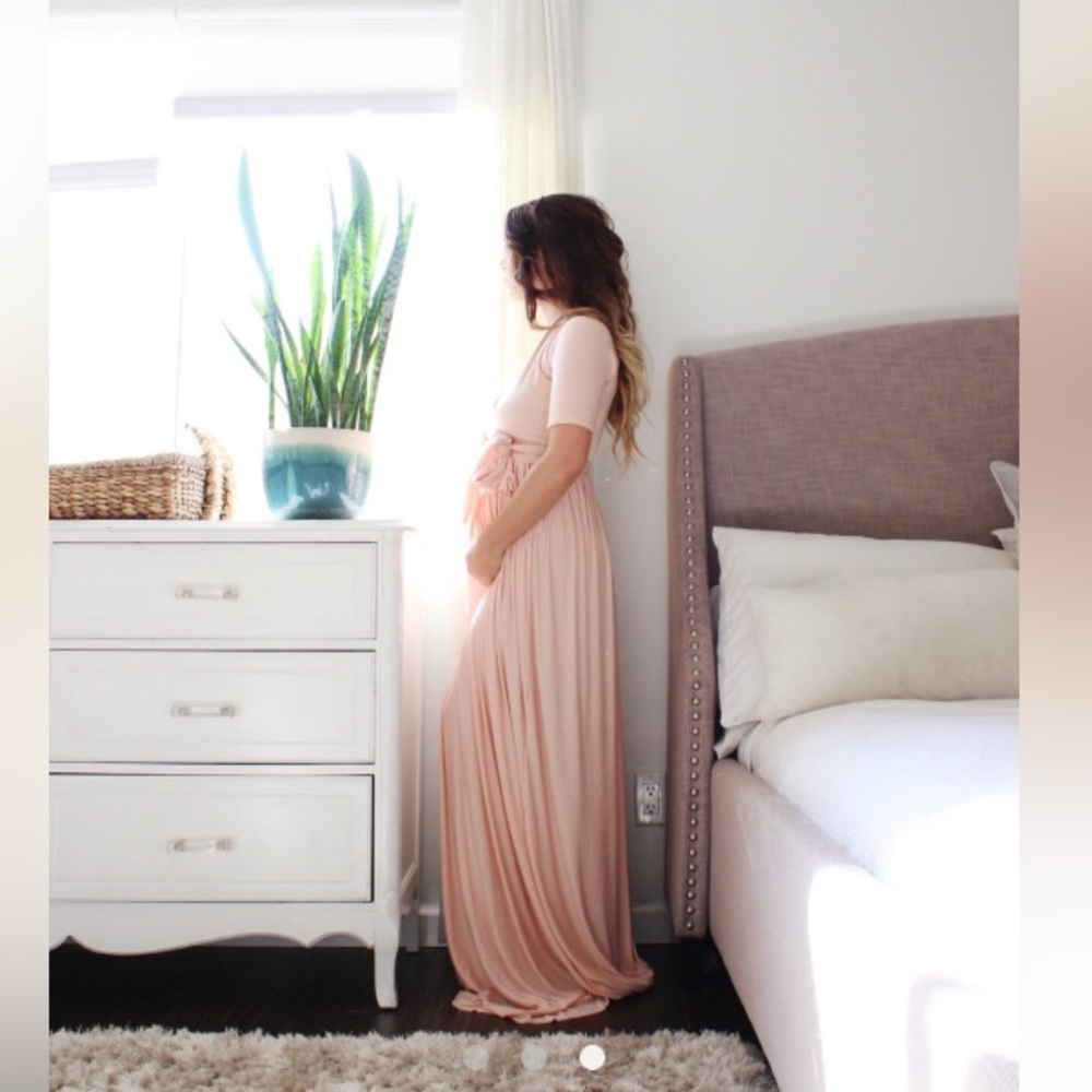 White Baby Shower/ Wedding maternity dress